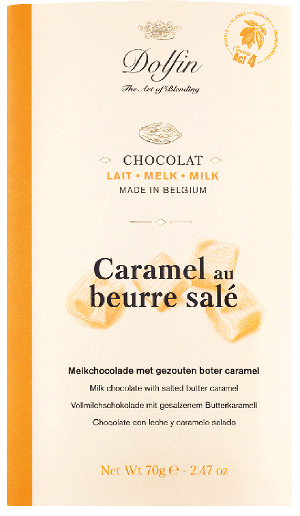 Dolfin Schokolade Vollmilch Karamell gesalzene Butter