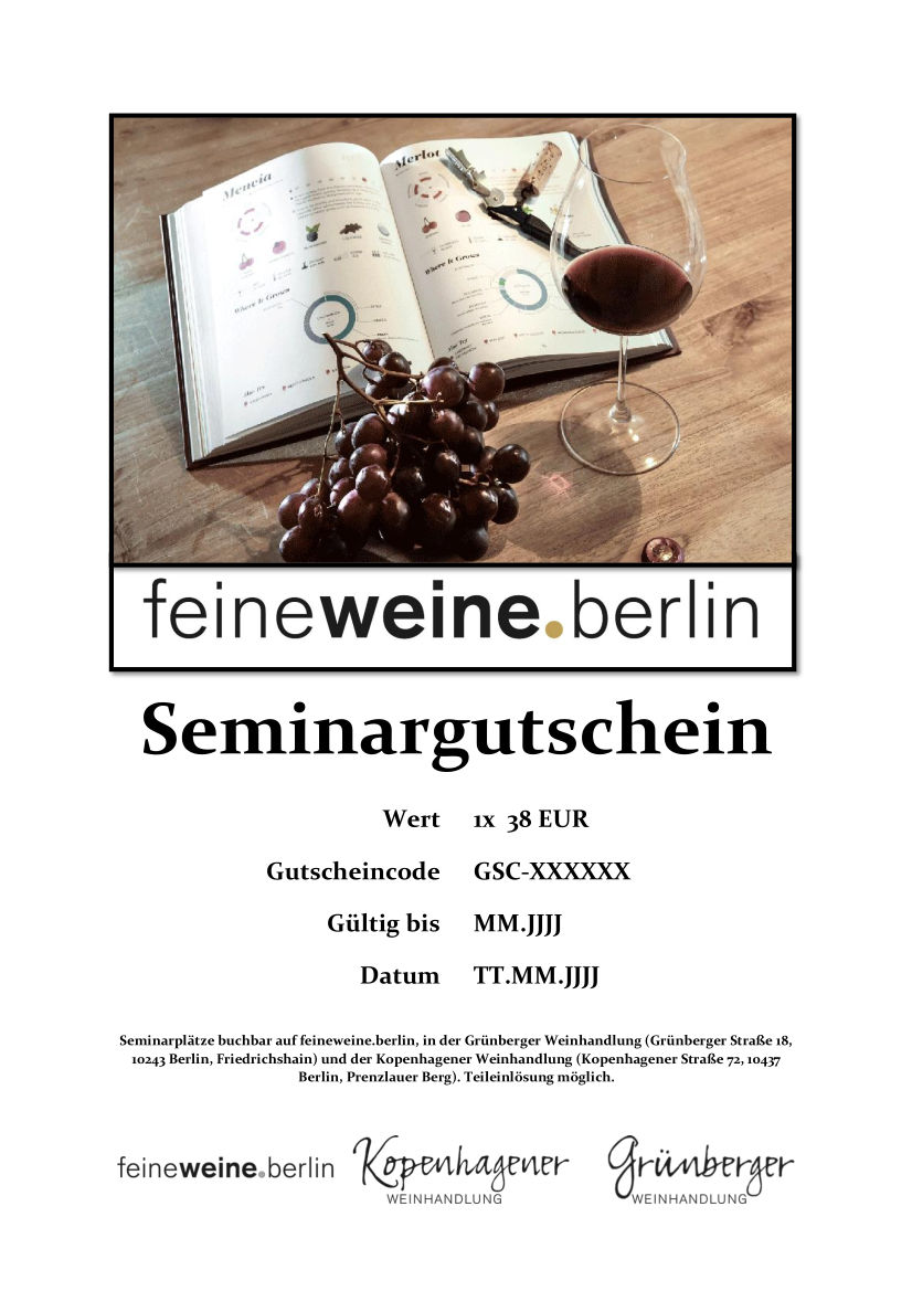 Seminargutschein 38 EUR
