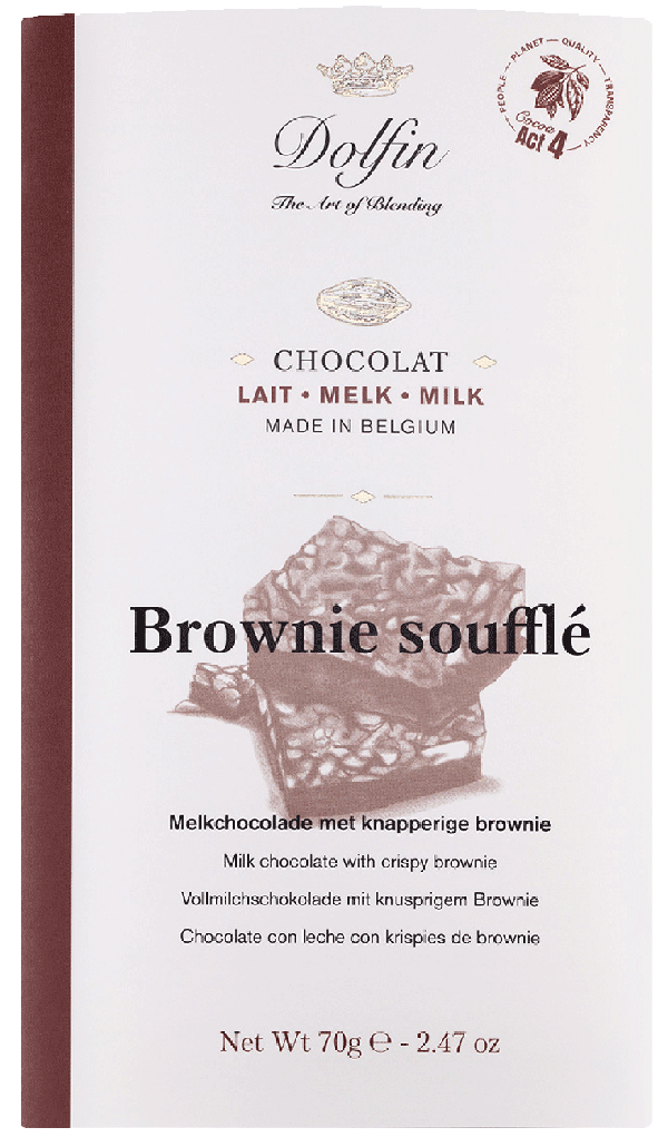 Dolfin Schokolade Vollmilch Brownie Soufflé
