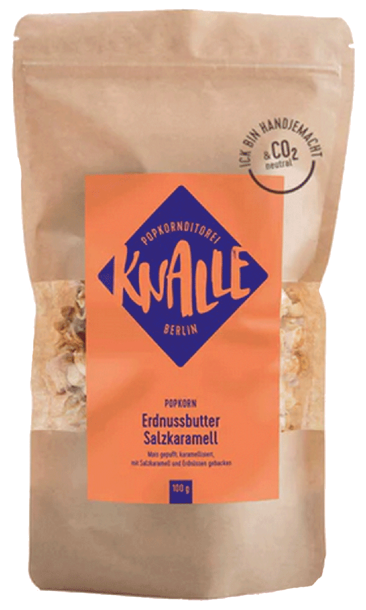 Knalle Popcorn Erdnussbutter Salzkaramell